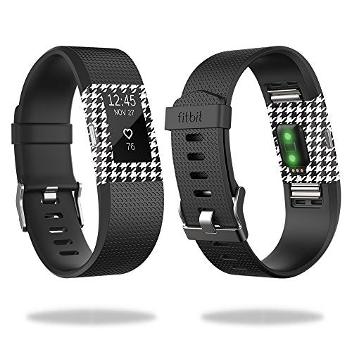 MightySkins Skin Compatible with Fitbit Charge 2 - Houndstooth | Protective, Durable, and Unique Vinyl Decal wrap Cover | Easy to Apply, Remove, and Change Styles | Made in The USA
