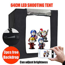 Load image into Gallery viewer, Peaceip US 23.6inx23.6in Portable Studio Adjustable Led Lighting Cube Light Box Photography Light Shooting Tent Kit With 3pvc Background Board And Carrying Case
