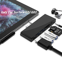 Surface Go Dock fr Surface GO/GO 2 Hub-Dockingstation, 6-in-1 Microsoft Surface Go Dock mit 4K HDMI-Adapter, 2 USB 3.0 Ports (5 Gbit/s), Audio, SD/TF (Micro SD)