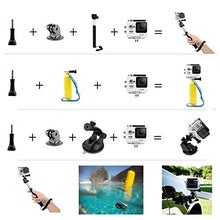 Load image into Gallery viewer, VVHOOY Action Camera Accessories Kit Compatible with GoPro Hero 11 10 9 8 7 6 5 4/Campark/Dragon Touch/AKASO/Crosstour/Vemont/Apeman/Apexcam/WOLFANG/Surfola/Exprotrek/Piwoka/HLS Sports Action Camera
