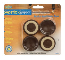 Load image into Gallery viewer, Slipstick CB605 Furniture Wheel Caster Cups / Floor Protectors with Non Skid Rubber Grip (Set of 4 Grippers) 1-3/4 Inch - Chocolate Brown
