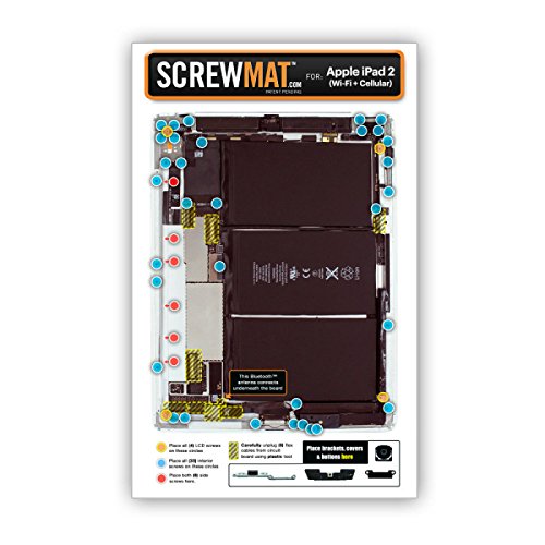 ScrewMat for Apple iPad 2 (WiFi & Cellular) with Glue Card