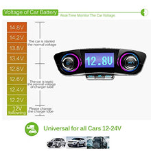 Load image into Gallery viewer, Bluetooth FM Transmitter Handfrees-Calling Radio Adapter Car Kit with Dual USB Port MP3 Player Support TF Card USB Flash Drive
