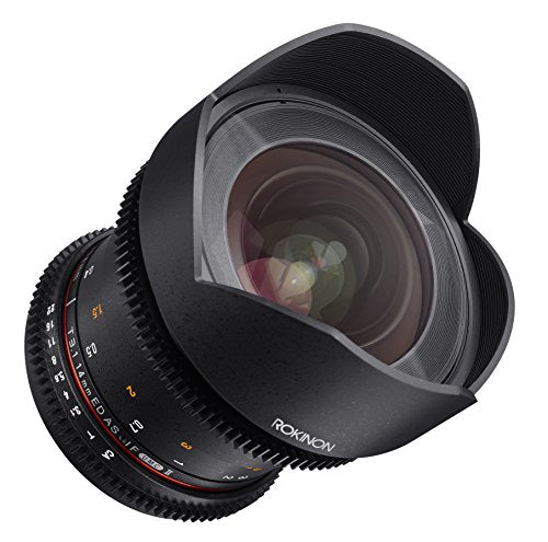 Rokinon Cine DS DS14M-MFT 14mm T3.1 ED AS IF UMC Full Frame Cine Wide Angle Lens for Olympus and Panasonic Micro Four Thirds