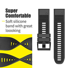 Load image into Gallery viewer, Notocity Compatible Fenix 5 Band 22mm Width Soft Silicone Watch Strap for Fenix 5/Fenix 5 Plus/Fenix 6/Fenix 6 Pro/Forerunner 935/Forerunner 945/Approach S60/Quatix 5(3 PCS Pack)
