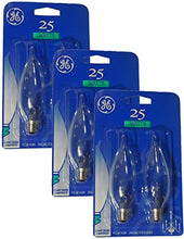 Load image into Gallery viewer, GE 25-Watt Candelabra Base Blunt Tip Light Bulbs (Pack of 6)
