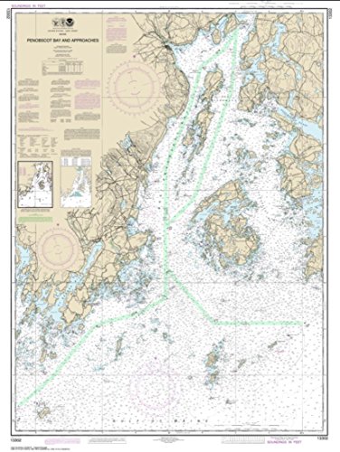 NOAA Chart 13302-Penobscot Bay and Approaches by East View Geospatial