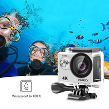 Load image into Gallery viewer, AKASO EK7000 4K30FPS Action Camera Ultra HD Underwater Camera 170 Degree Wide Angle 98FT Waterproof Camera Silver
