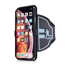 Load image into Gallery viewer, iPhone XR Sports Armband, 180 Rotative Holster, Open Face Armband Ideal for Fitness Apps. Hybrid Hard case Cover with Sport Armband Combo, for Sports Jogging Exercise Fitness (iPhone XR)
