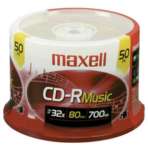 Load image into Gallery viewer, Maxell 625156 CD-R Media - 700MB - 50 Pack
