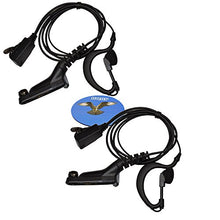 Load image into Gallery viewer, HQRP 2-Pack G Shape Earpiece Headset PTT Mic Compatible with Motorola APX1000 / APX2000 / APX3000 / APX7000L / APX7000SE / APX8000 / DGP5050 + HQRP Coaster
