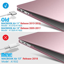 Load image into Gallery viewer, IBENZER MacBook Air 11 Inch Case Model A1370 A1465, Soft Touch Plastic Hard Shell Case Bundle with Keyboard Cover for Apple Laptop Mac Air 11, Rose Gold, A11MPK+1A
