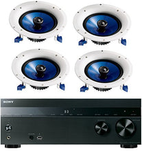 Load image into Gallery viewer, Sony 5.2-Channel 725-Watt 4K A/V Home Theater Receiver + Yamaha High-Performance Moisture Resistant Natural 2-Way 140 watt Surround Sound in-Ceiling Speaker System (Set of 4)
