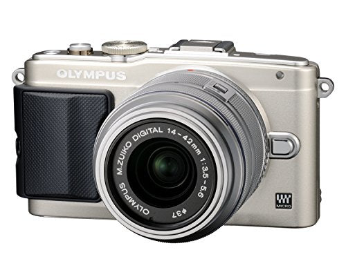 Olympus Mirrorless SLR E-PL6 with M Zuiko Digital 14-42mm Lens (Silver) - International Version