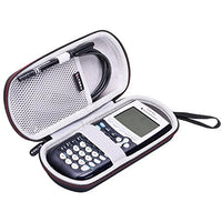 LTGEM Case for Texas Instruments TI-84, 89/83 / Plus/CE Graphics Calculator-Includes Mesh Pocket.(Hard and Black)