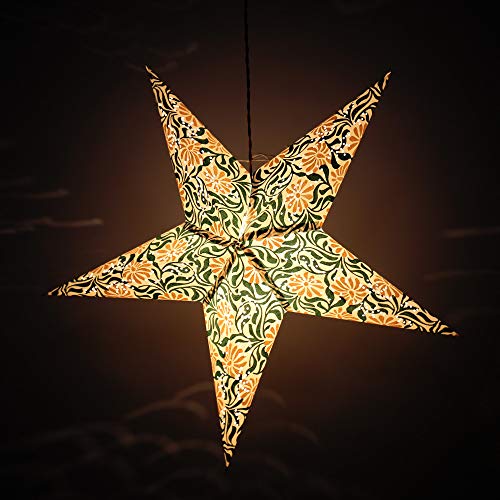 Christmas Party Hanging Lamp Xmas Trees Home Decorations Multicolor Star Paper Lamp Gift Item