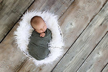 Load image into Gallery viewer, White Faux Mongolian Fur Photography Prop 18&quot;x20&quot;, Newborn Prop, Basket Stuffer, Layering Blanket, Rug (Small)
