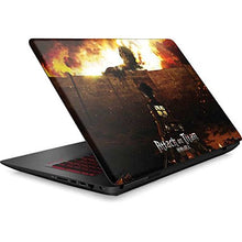 Load image into Gallery viewer, Skinit Decal Laptop Skin Compatible with Omen 15in - Officially Licensed Funimation Attack On Titan Fire Design
