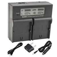 Kastar LCD Dual Smart Fast Charger for Sony NP-F330 NP-F550 NP-F570 and CCD-RV100 CCD-RV200 CCD-SC5 CCD-SC9 CCD-TR1 CCD-TR940 CCD-TR917 Camera CN-126 CN-160 CN-216 CN-304 YN 300 VL600 LED Video Light