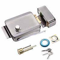 UHPPOTE Electric Door Anti-Theft Control Release Rim Lock Fail Secure Stainless Steel