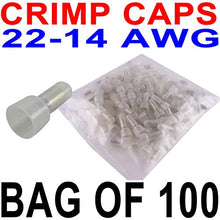 Load image into Gallery viewer, pcs Crimp CAPS Closed END CONNECTORS 22-14 AWG Wire Fast USA
