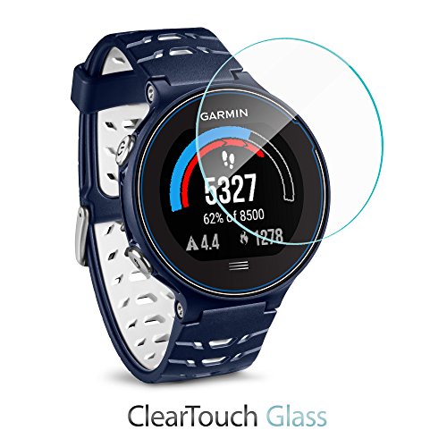 Garmin Forerunner 630 Screen Protector, BoxWave [ClearTouch Glass] 9H Tempered Glass Screen Protection for Garmin Forerunner 630