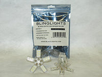 White LED Spider Light Bulbs 1157 Set of 2 for Tail Lamps & Brake Lights Dual Brightness 5050 SMD BAY15d 7528 154 2057 2357 2397 3497 1016 1034 7528