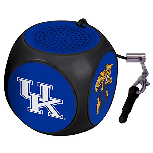 AudioSpice Kentucky Wildcats MX-100 Cubio Mini Bluetooth Speaker Plus Selfie Remote - Black