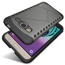 Load image into Gallery viewer, Galaxy Express Prime Case, Galaxy Amp Prime Case, CoverON [Paladin Series] Slim Fit Hard Protective Modern Style Phone Case for Samsung Galaxy Express Prime/Amp Prime - Gunmetal Gray &amp; Black
