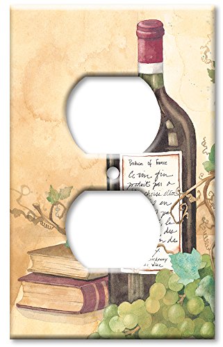 Outlet Cover Wall Plate - Wine Table