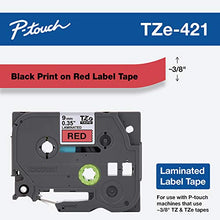 Load image into Gallery viewer, Brother Tape, Black on Red, 9mm (TZE-421)
