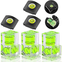 6 Pack Hot Shoe Level, Hot Shoe Bubble Level Camera Hot Shoe Cover 2 Axis Bubble Spirit Level for DSLR Film Camera Canon Nikon Olympus,Combo Pack - 2 Axis and 1 Axis