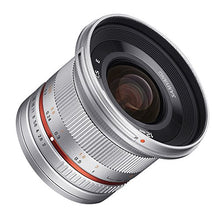 Load image into Gallery viewer, Samyang SY12M-FX-SIL 12mm F2.0 Ultra Wide Angle Lens for Fujifilm X-Mount Cameras, Silver
