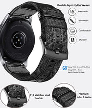 Load image into Gallery viewer, Olytop Galaxy Watch 42mm Bands/Galaxy Watch 4/5 Band Pro 45mm 44mm 40mm Men/Watch 4 Classic 42mm 46mm, 20mm Nylon Sport Replacement Strap for Samsung Watch 4/5/5 Pro/Active 2/Watch3 41mm - 2 Pack
