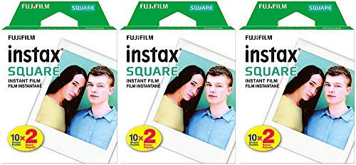 Fujifilm Square Twin Pack Film, 20 Exposures (3 Boxes)