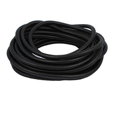 Load image into Gallery viewer, Aexit 12.8Meter 13mm Cord Management Dia Plastic Corrugated Tube Electric Conduit Cable Raceways Pipe Black
