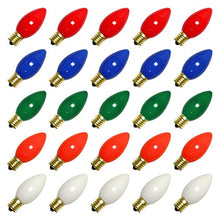 Load image into Gallery viewer, Vickerman 09760 - C9 Intermediate Screw Base Ceramic Multi-Color (25 pack) Christmas Light Bulbs (V472150)
