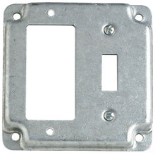 Load image into Gallery viewer, Thomas &amp; Betts RS18-CC Pre-Galvanized Steel Outlet Box Cover 4 Inch x 4 Inch x 1/2 Inch Steel City
