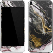 Load image into Gallery viewer, Skinit Decal MP3 Player Skin Compatible with iPod Touch (5th Gen&amp;2012) - Officially Licensed Originally Designed Gold Blush Marble Ink Design
