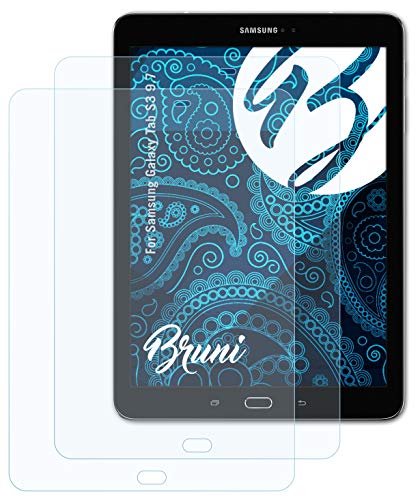 Bruni Screen Protector Compatible with Samsung Galaxy Tab S3 9.7 Protector Film, Crystal Clear Protective Film (2X)