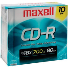 Load image into Gallery viewer, Maxell Maxell 80Min 10Pk 700Mb Cdr-- Case of 2

