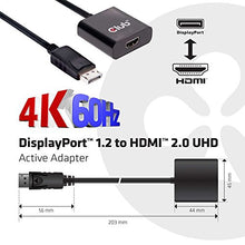 Load image into Gallery viewer, Club 3D, CAC-2070, Active DisplayPort to HDMI 2.0 Adapter (Supports displays up to 4K / UHD / 3840x2160@60Hz).
