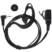 TENQ Advanced G Shape Police Earpiece Headset PTT for 1pin Two Way Radio Walkie Talkie Motorola Talkabout Cobra