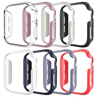 [8 Color Pack] Fintie Case Compatible with iWatch 44mm, Slim Lightweight Hard Protective Bumper Cover Compatible with All Versions 44mm iWatch SE, Series 6, Series 5, Series 4