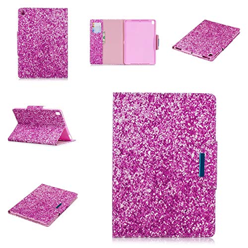 Cookk iPad Pro 9.7 Case Kids, Cartoon Lightweight Shellskin with Auto Sleep/Wake Stand Wallet Cover for Apple iPad Pro 9.7 Inch 2016 Model A1673, A1674, A1675, Pink Glitter