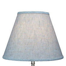 Load image into Gallery viewer, FenchelShades.com Lampshade 7&quot; Top Diameter x 14&quot; Bottom Diameter x 11&quot; Slant Height with Washer (Spider) Attachment for Lamps with a Harp (Designer Linen Oatmeal)
