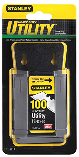 Stanley Hand Tools 11-921A 100 Pack Utility Knife Blades & Dispenser