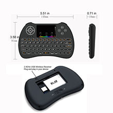 Load image into Gallery viewer, Mitid Wireless Mini Keyboard RGB Backlit 2.4G Remote with Mouse Touchpad Combos for Computer, Google Android TV Box, IPTV, HTPC, KODI, Raspberry Pi
