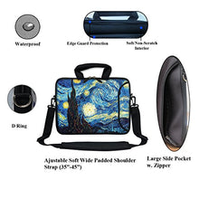 Load image into Gallery viewer, Meffort Inc 11.6 Inch Neoprene Laptop Bag with Extra Side Pocket, Soft Carrying Handle &amp; Removable Shoulder Strap for 10&quot; to 11.6&quot; Size Ultrabook Chromebook (The Starring Night)
