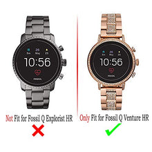 Load image into Gallery viewer, Diruite 3-Pack for Fossil Q Venture HR Screen Protector Tempered Glass for Fossil Q Venture Gen 4 Smartwatch [2.5D 9H Hardness][Anti-Scratch][Optimized Fit Version]
